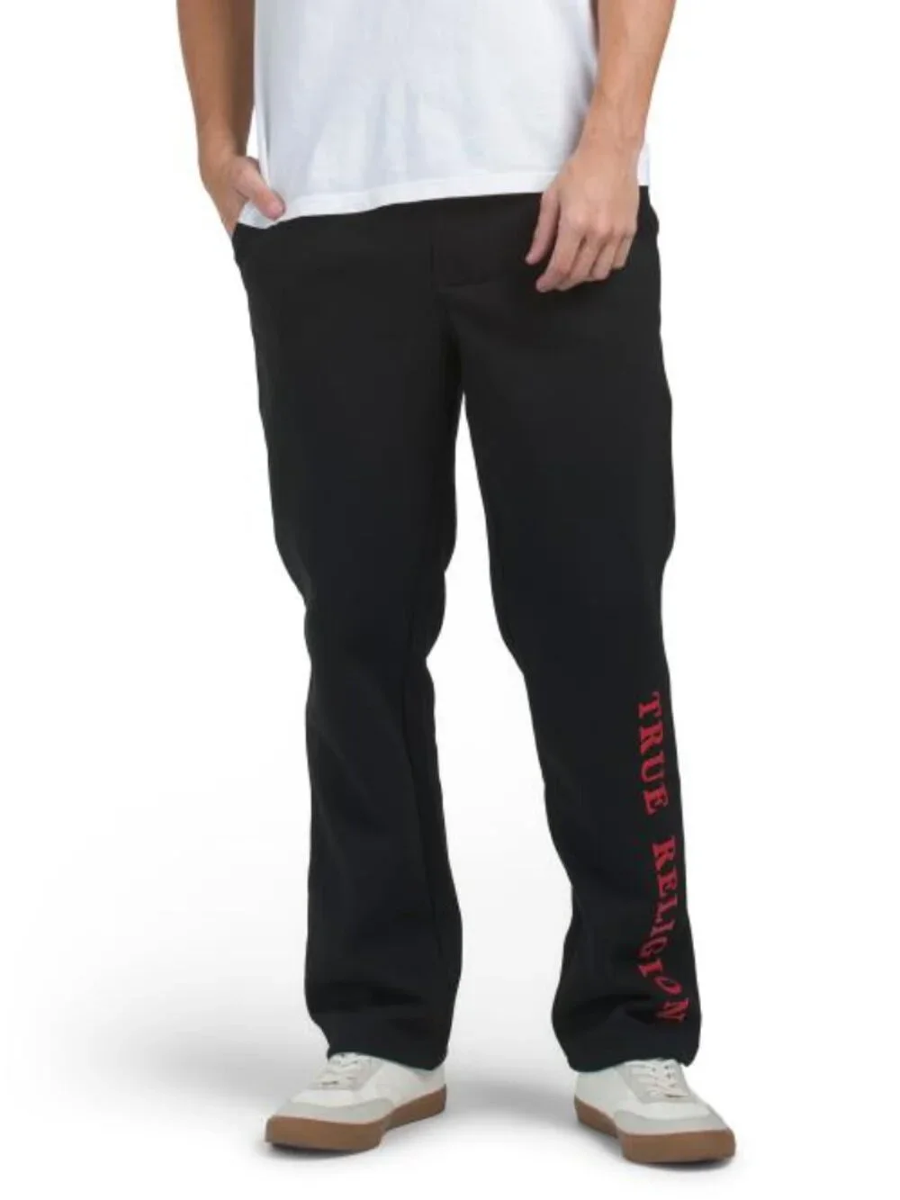 True Religion 2 PC Sweatsuit Men's Fleece Hoodie Joggers Tracksuit Gift Set NWT
